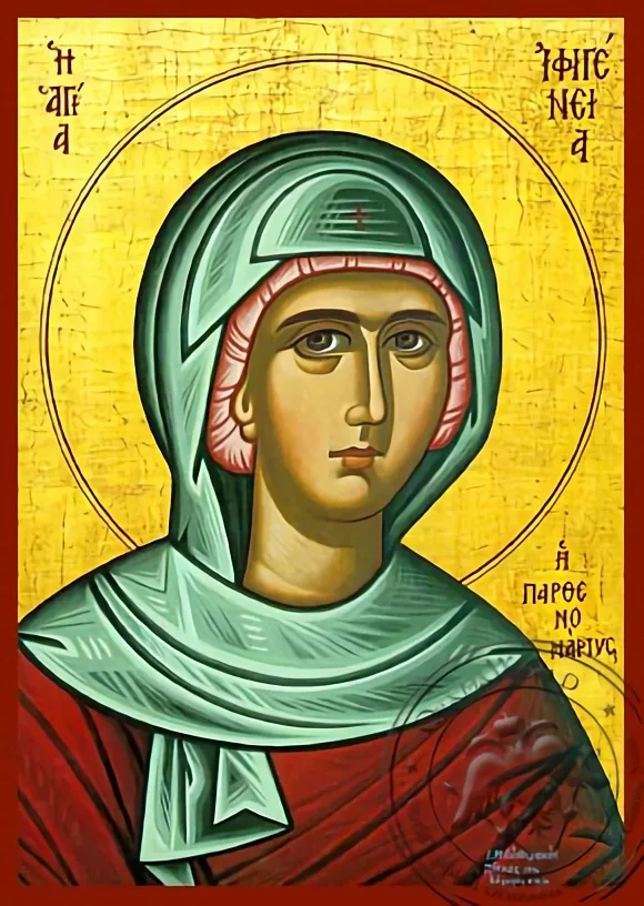 Saint Ifigenia - Hand-Painted Icon