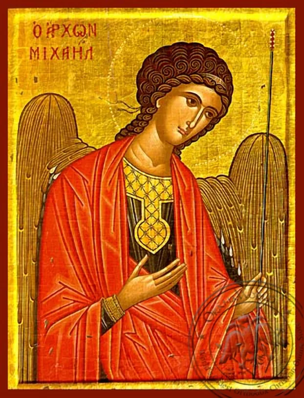 Архангел Михаил, Молебная, рукописная икона
