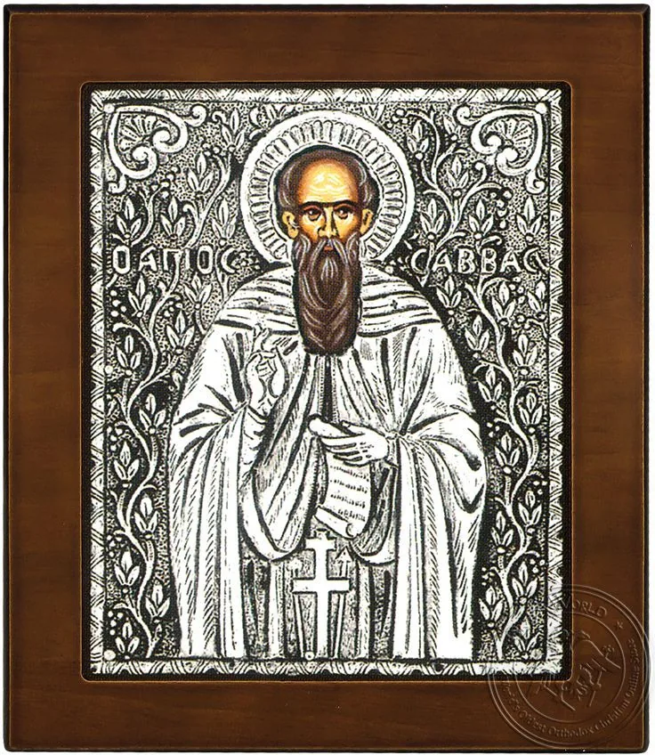 წმინდა საბა, ვერცხლის ხატი