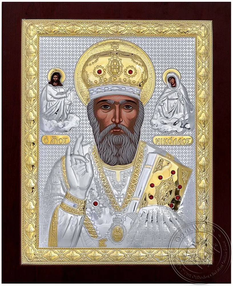 Saint Nicholas - Silver Icon