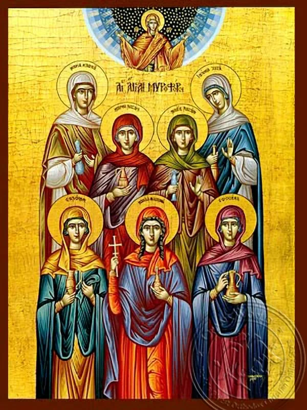 მენელსაცხებლე დედები, ხელნაწერი ხატი