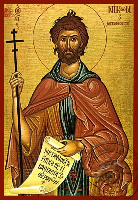 Saint Nicon of Armenia, Preacher of Repentance - Hand Painted Icon
