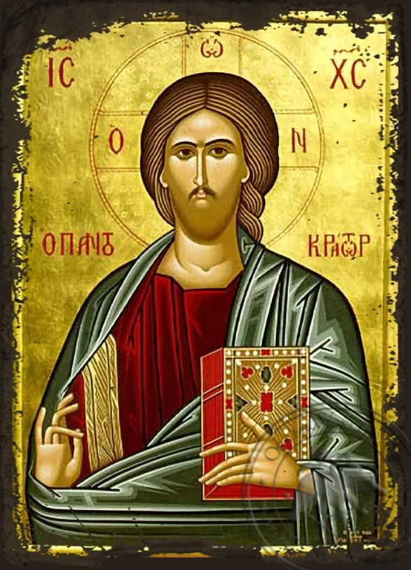 Вседержитель, византийская икона под старину