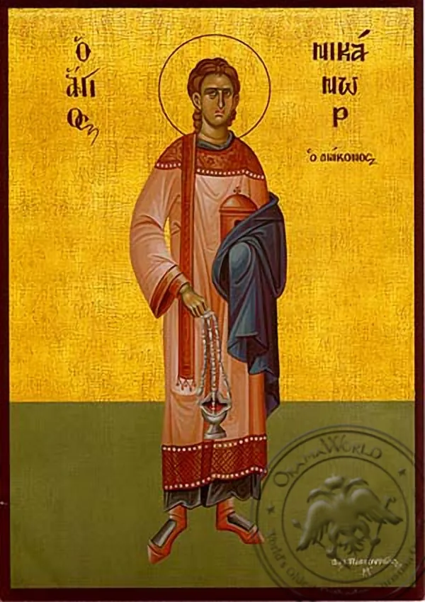 Saint Nicanor the Apostle and Deacon, Full Body - Hand Painted Icon