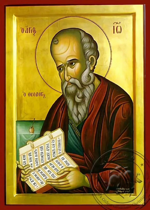 Saint John the Theologian and Evangelist - Hand-Painted Icon