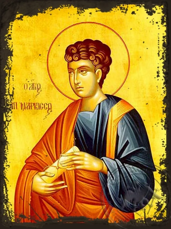Saint Narcissus the Apostle - Aged Byzantine Icon