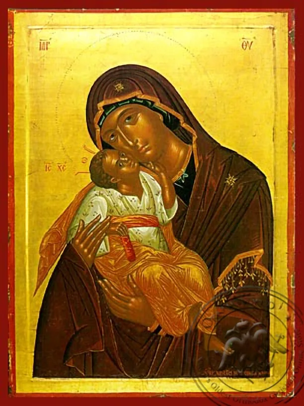 ღვთისმშობელი ყრმით, ტკბილად ამბორისმყოფელი, ხელნაწერი ხატი