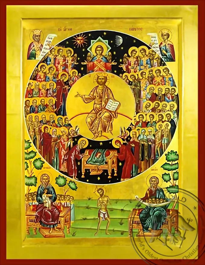ყოველნი წმინდანნი საღვთო დასი, ბიზანტიური ხატი