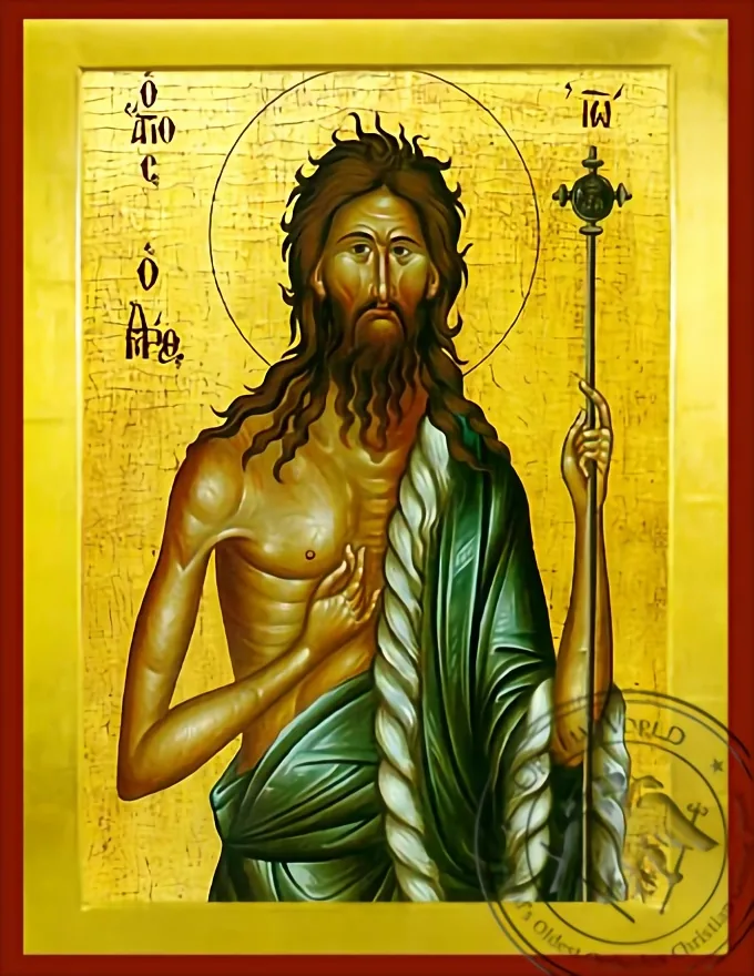 Saint John the Forerunner - Byzantine Icon
