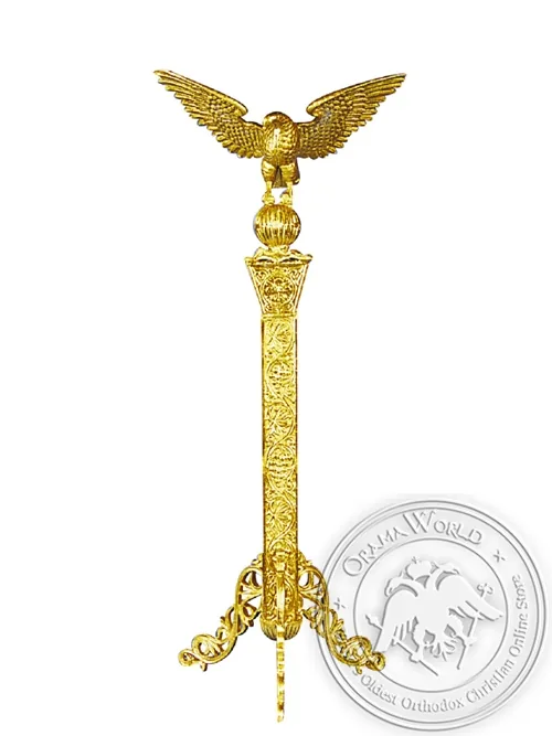 Lecterns Frame Pigeon Aluminium Gold Plated