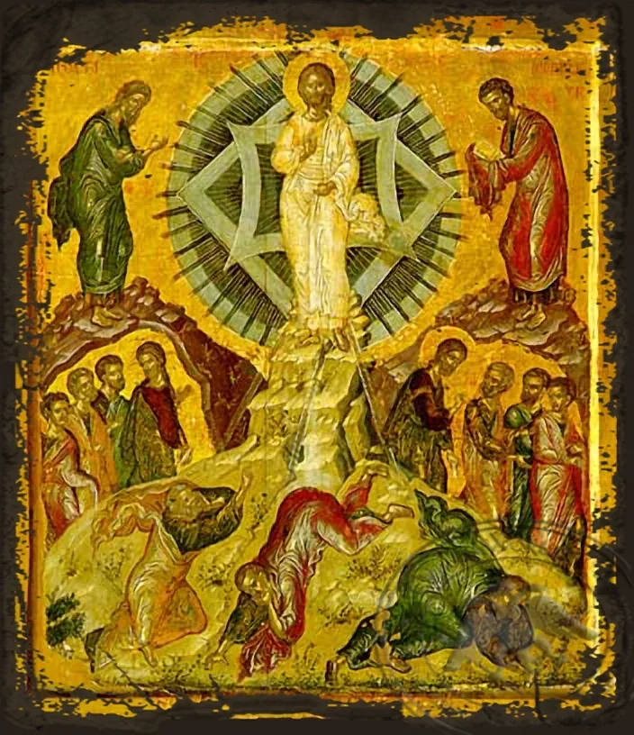 Преображение, византийская икона под старину