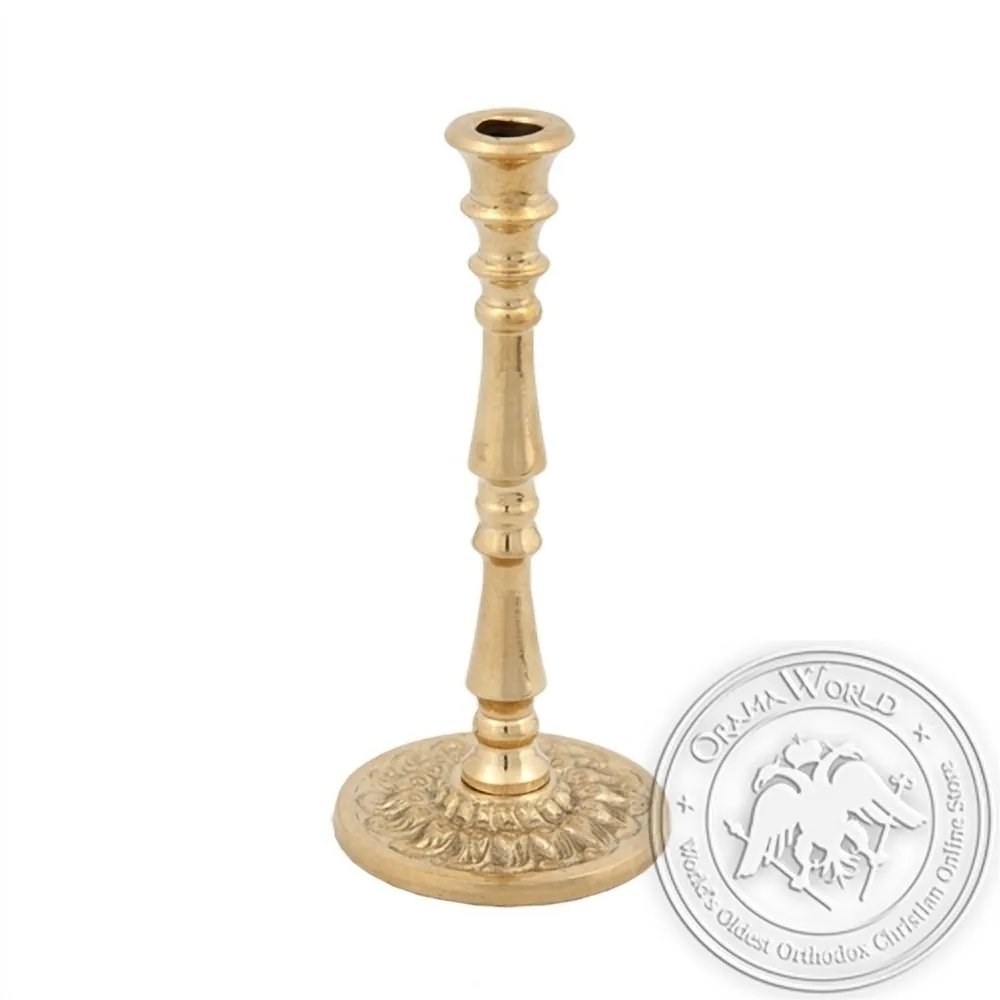 Byzantine Brass Holy Table Candlestick