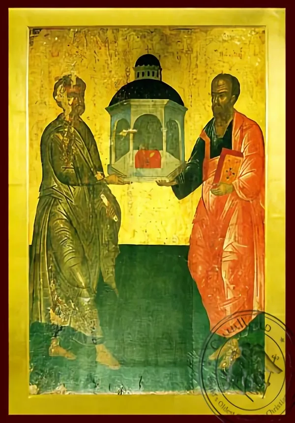 Holy Apostles Peter and Paul, Full Body - Byzantine Icon