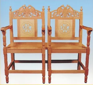 Church Chair Woodcarved Design A