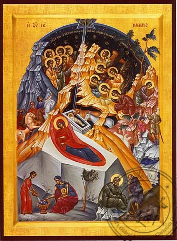 Nativity of Christ - Hand Painted Icon