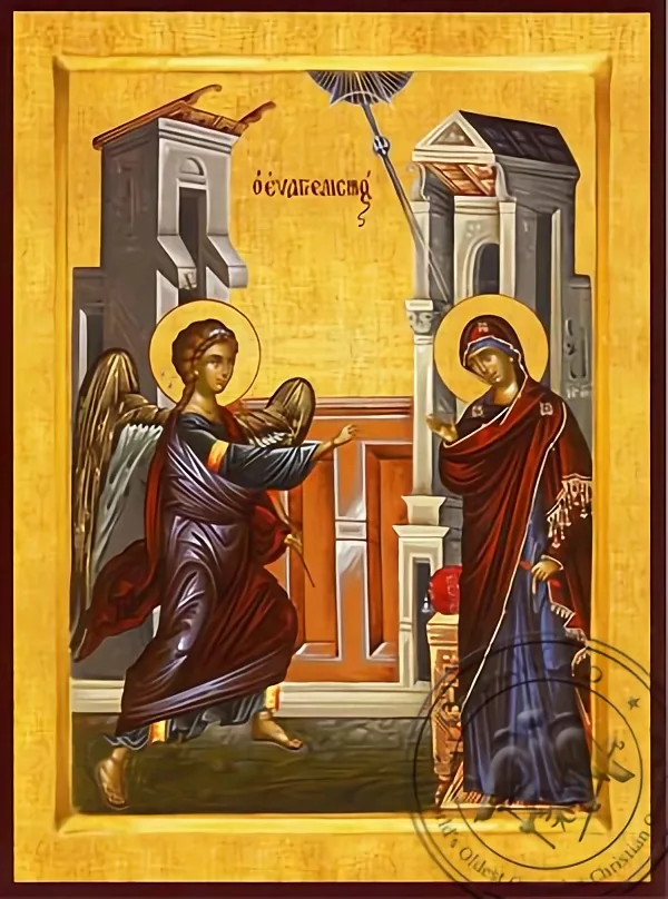 ხარება, ბიზანტიური ხატი