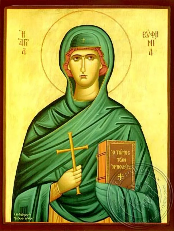 Saint Euphemia, the Great Martyr - Hand Painted Icon