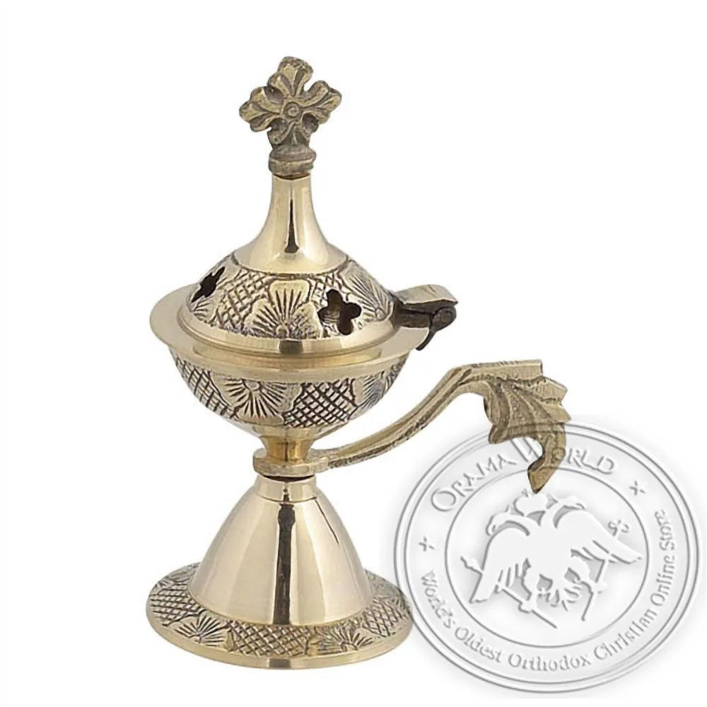 Byzantine Brass Home Censer - H05