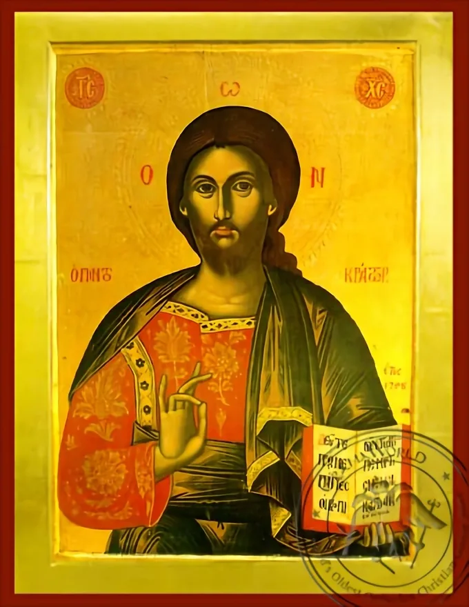 Christ Blessing, Pantocrator - Byzantine Icon