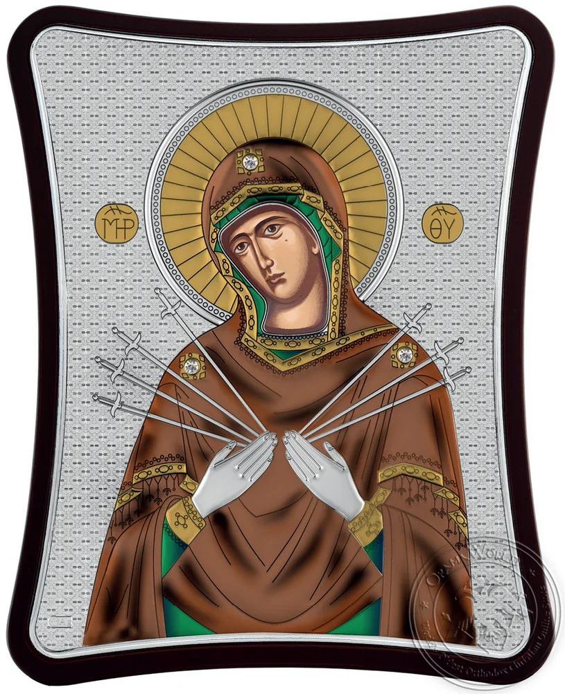 ღვთისმშობელი შვიდისრიანი, ვერცხლისფერი ხატი