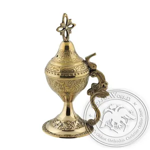 Byzantine Brass Home Censer - H39
