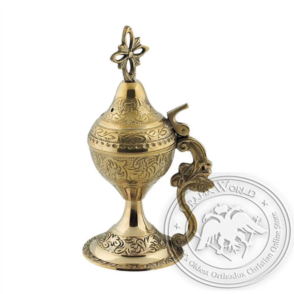 Byzantine Brass Home Censer - H39