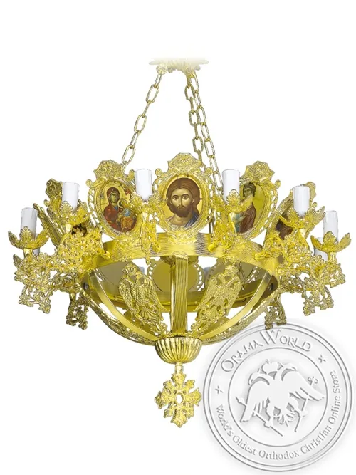 Chandelier Aluminium Byzantine No13 Gold Plated