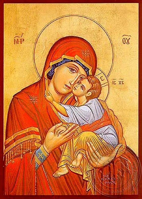 ღვთისმშობელი ყრმით, ტკბილად ამბორისმყოფელი, ხელნაწერი ხატი