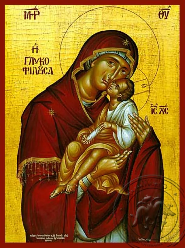 ღვთისმშობელი ყრმით, ტკბილად ამბორისმყოფელი, ხელნაწერი ხატი