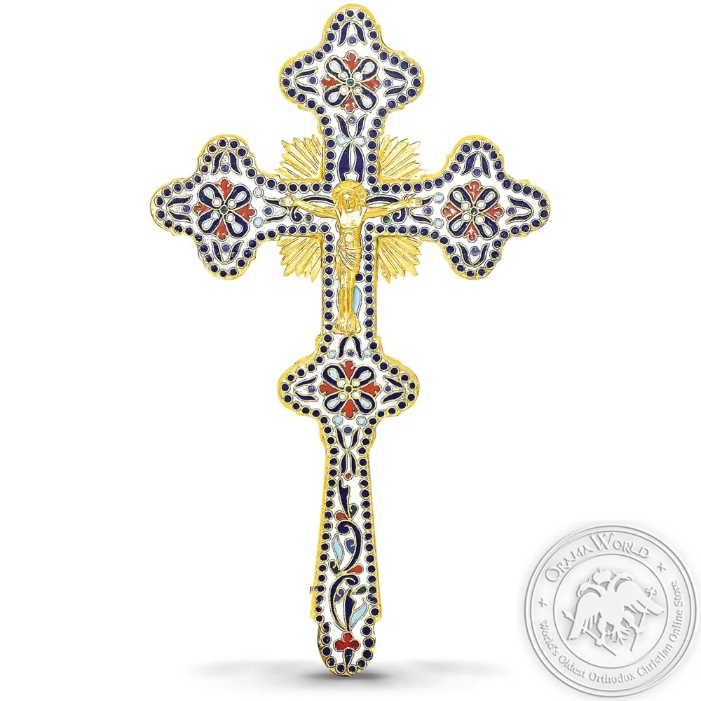 Blessing Cross Enamel Byzantine