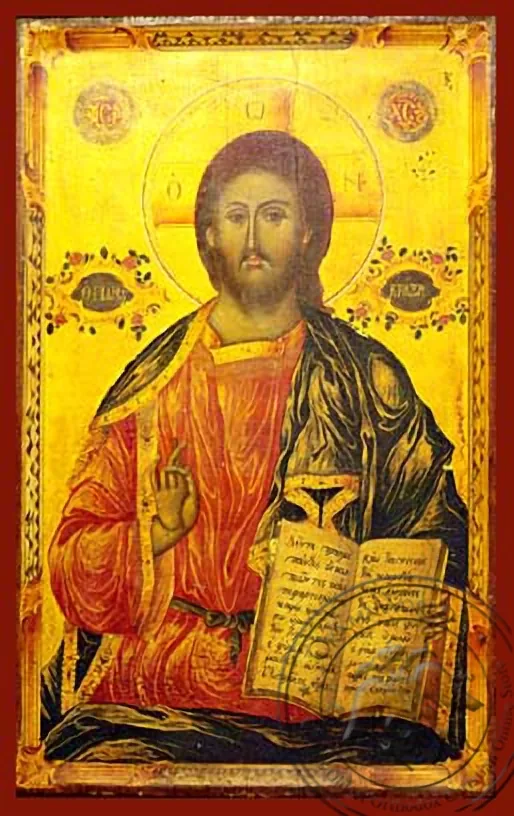 მაცხოვარი მაკურთხებელი, ყოვლისმპყრობელი, ხელნაწერი ხატი