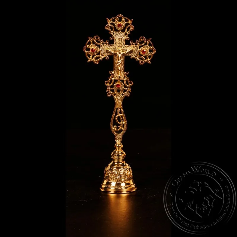 Blessing Cross with Base and Stones - 1001-04