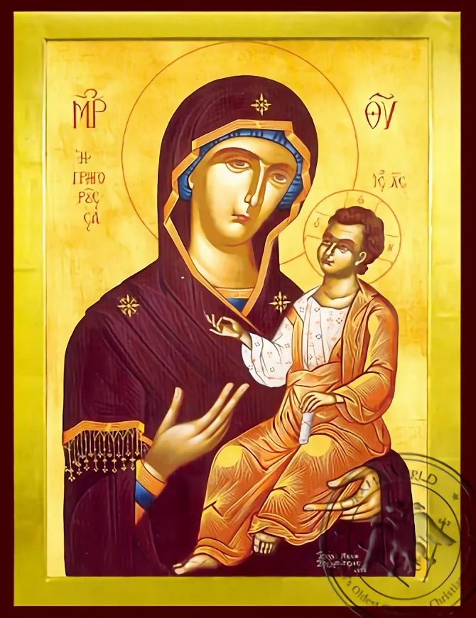 ღვთისმშობელი ყრმით, ოდიგიტრია, მღვიძარე, ბიზანტიური ხატი
