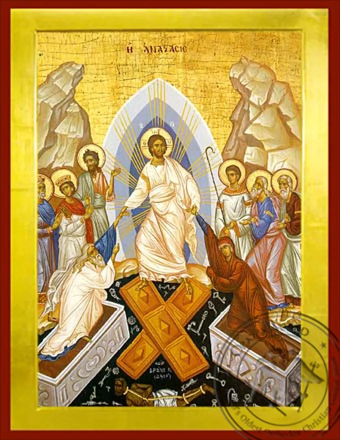 Воскресение Христово, византийская икона
