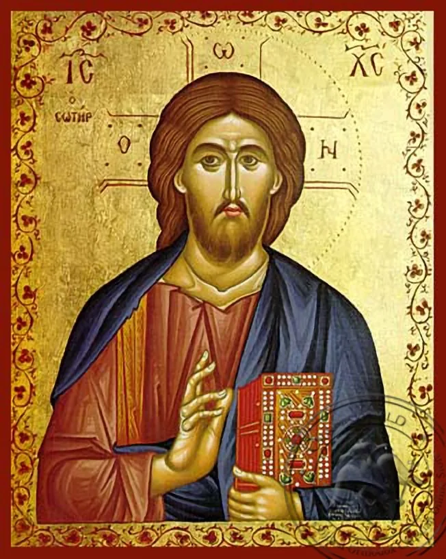 Спаситель благословляющий, Спаситель, рукописная икона