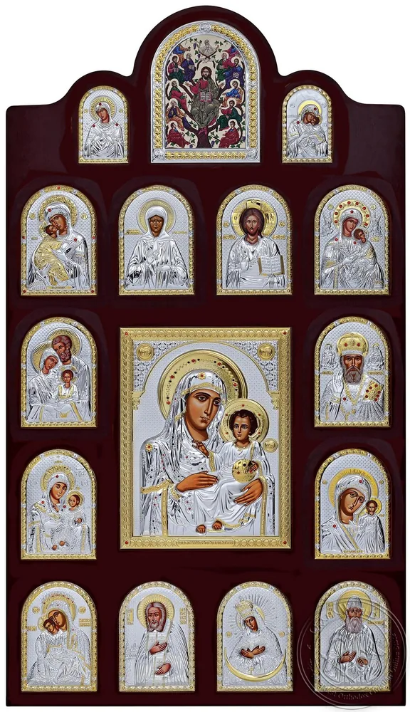 Iconostasis with Silver Icons