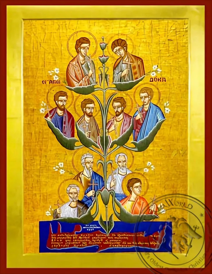 კრეტის ათი წმინდანი, საბერძნეთი, ბიზანტიური ხატი