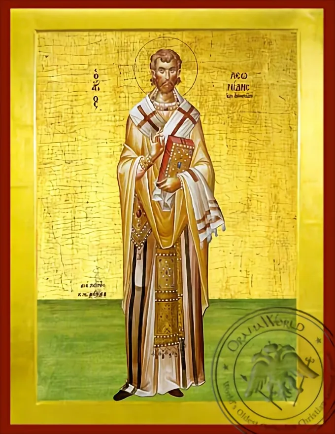 წმინდა ლეონიდე ათენელი, ბიზანტიური ხატი