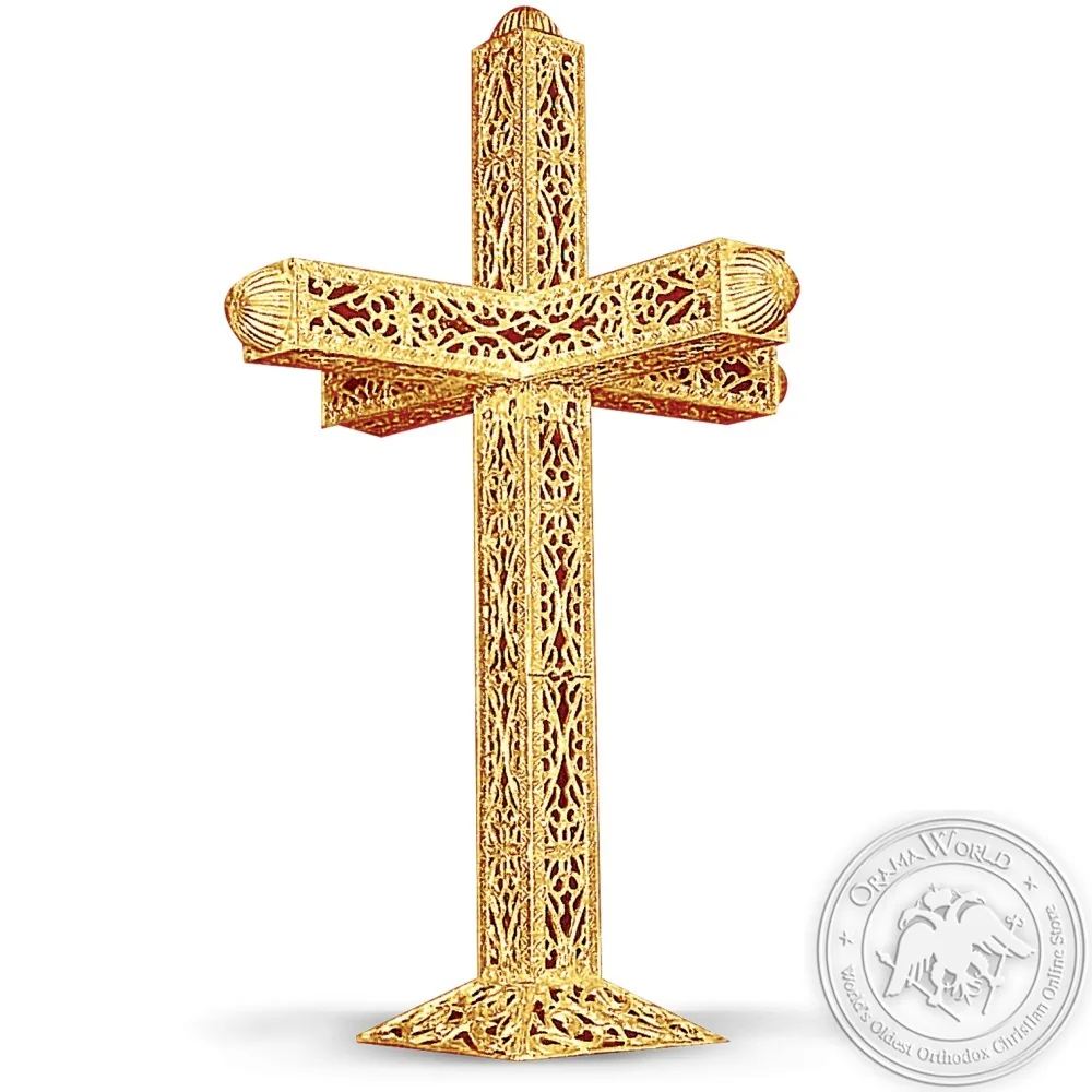 გუმბათის ჯვარი ალუმინის მოოქროვილი
