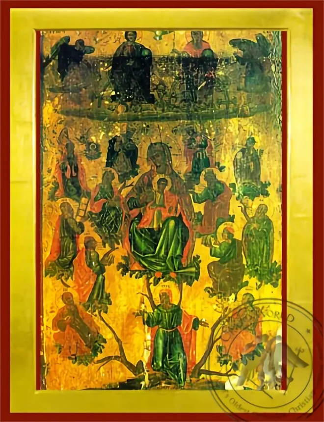 Древо Иессеево, византийская икона