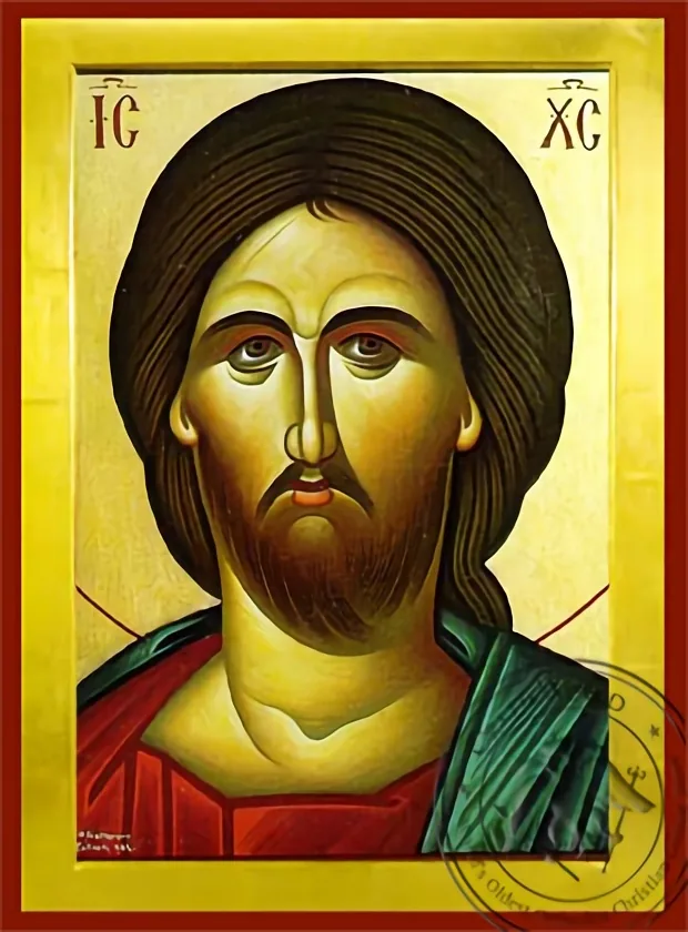ქრისტე, მკერდამდე, ბიზანტიური ხატი