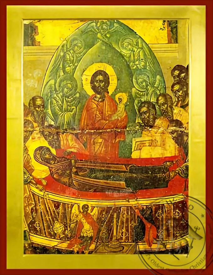 Dormition of Theotokos, Detail - Byzantine Icon