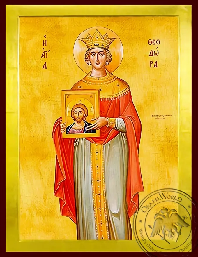 წმინდა თეოდორა, ბიზანტიის იმპერატრიცა, ბიზანტიური ხატი