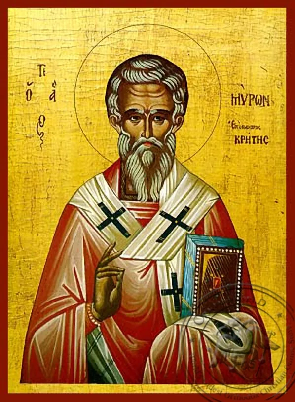 Saint Myron of Crete - Hand-Painted Icon