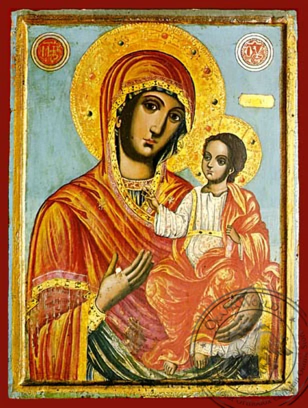 ღვთისმშობელი ყრმით, ოდიგიტრია, ხელნაწერი ხატი