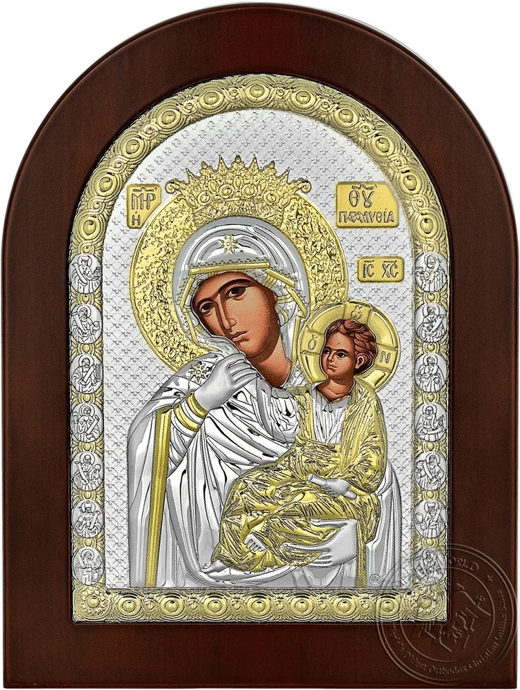 Virgin Mary of Delight and Consolation - Silver Icon