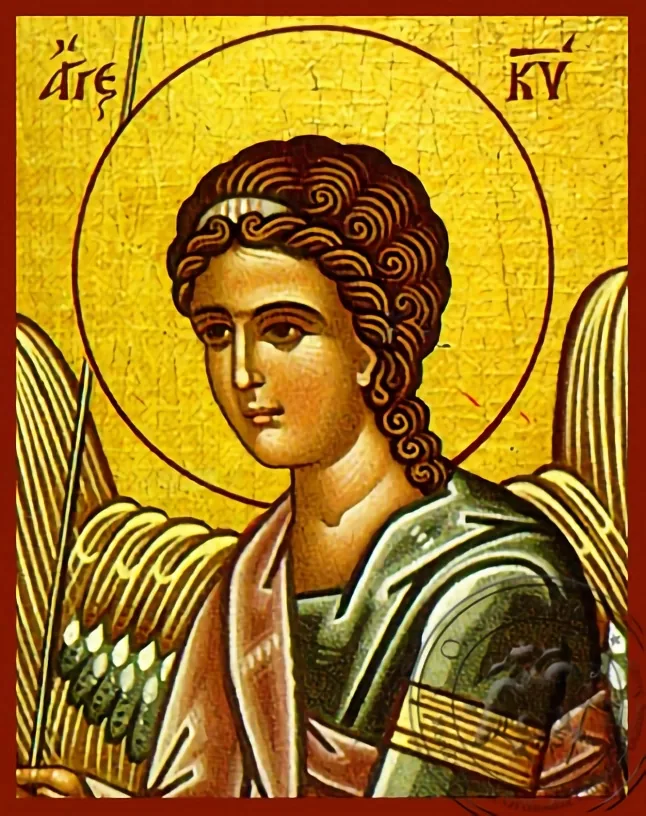 უფლის ანგელოზი, ფრაგმენტი (მარჯვენა), ხელნაწერი ხატი