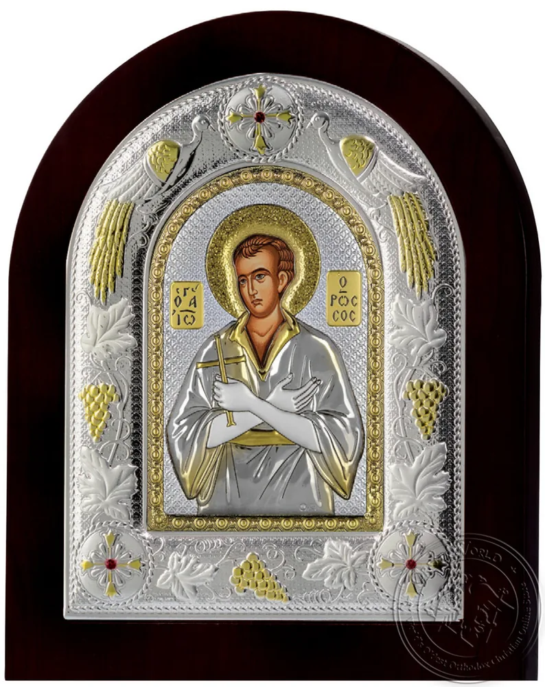 Saint John the Russian - Silver Icon