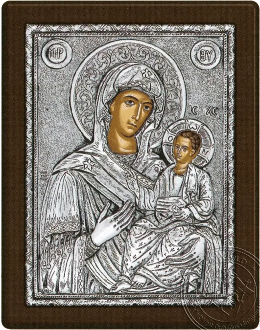 Panagia Amolintos - Silver Icon