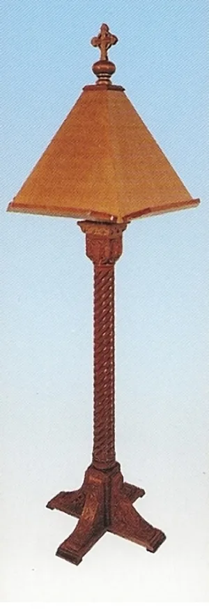 Lectern Woodcarved Design Rectangular